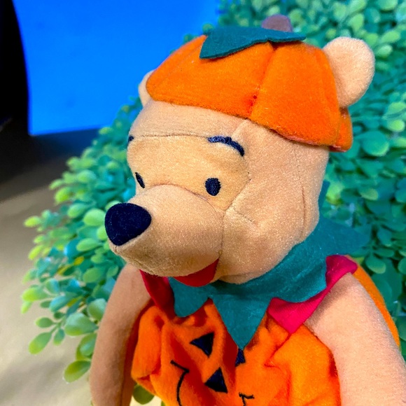 DISNEY STORE EXCLUSIVE NWT VTG HALLOWEEN PUMPKIN WINNIE THE POOH MINI BEABN BAG - Picture 3 of 11